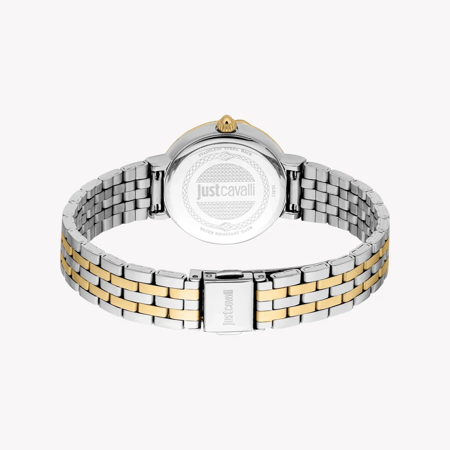 Just Cavalli Women's Two Tone Silver & Gold Watch, Mother Of Pearl Dial | Jc1l311m0055 by JUST CAVALLI