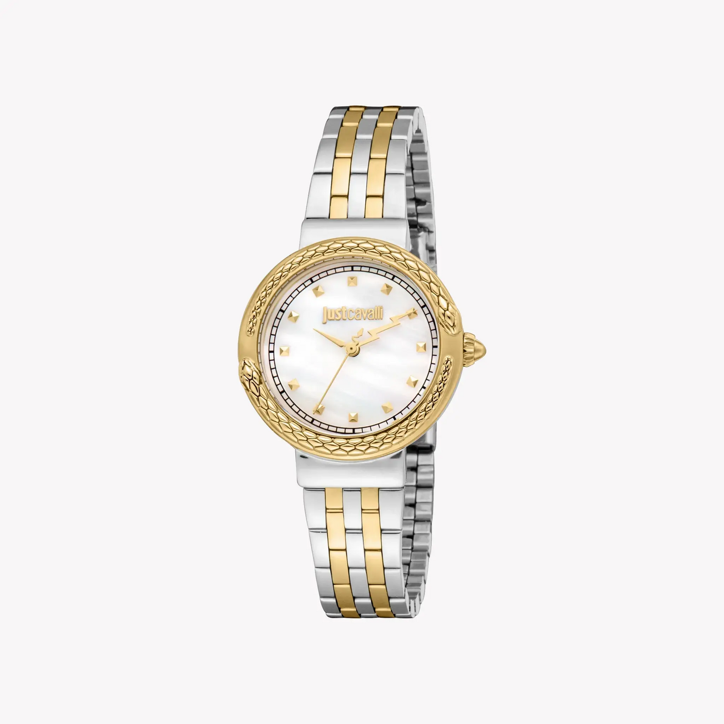 Just Cavalli Women's Two Tone Silver & Gold Watch, Mother Of Pearl Dial | Jc1l311m0055 by JUST CAVALLI