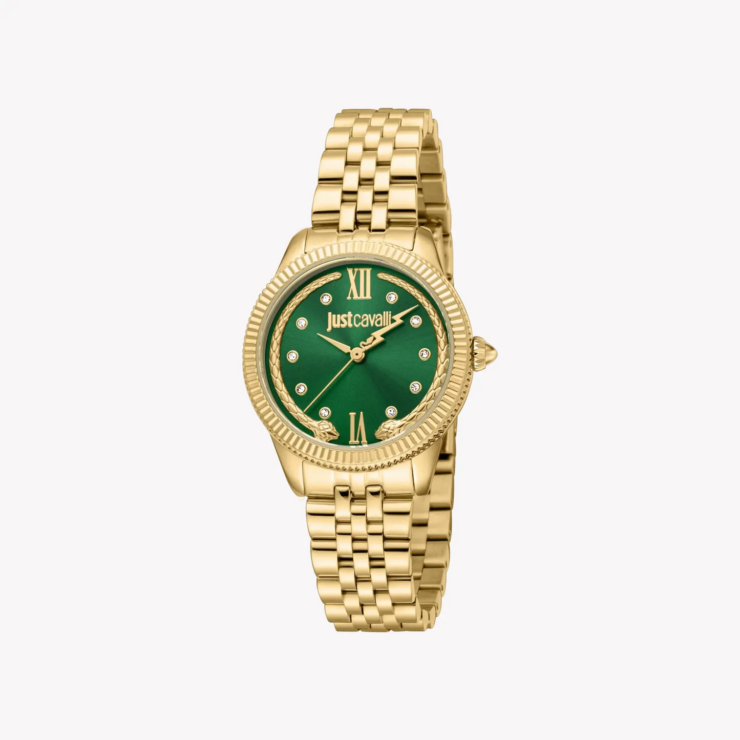 Just Cavalli Women's Gold Alloy Steel Watch, Green Dial | Jc1l315m0065 by JUST CAVALLI
