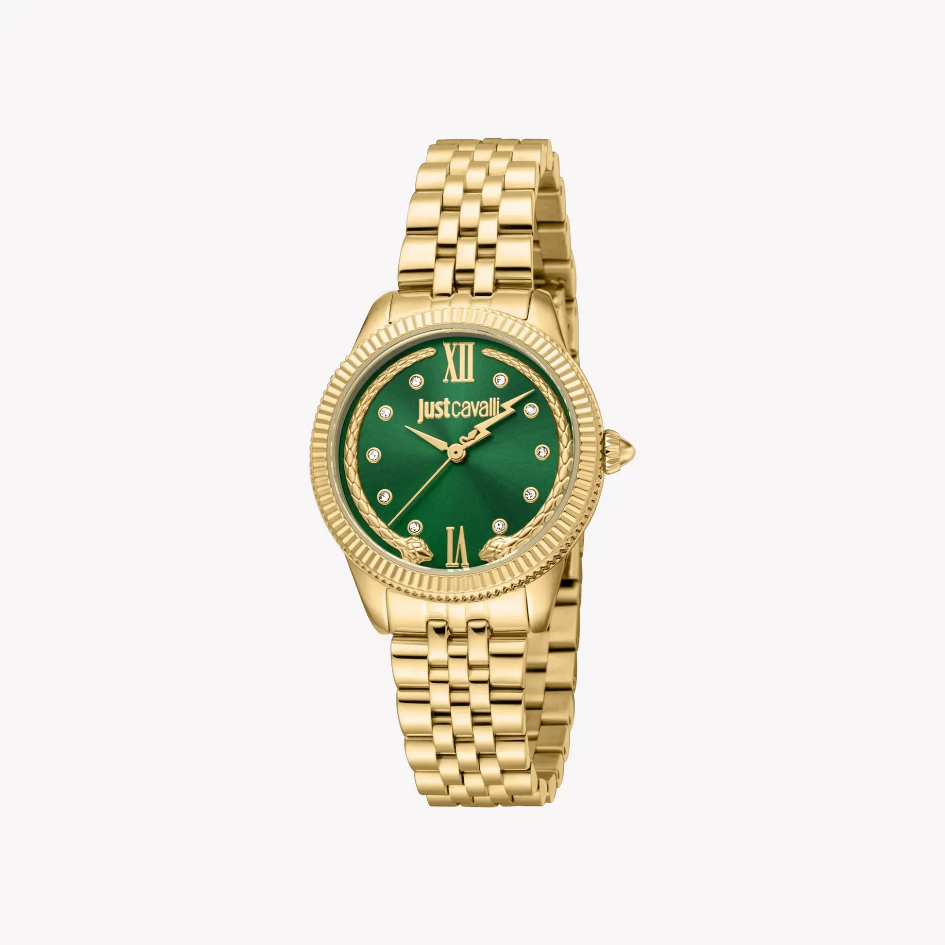 Just Cavalli Women's Gold Alloy Steel Watch, Green Dial | Jc1l315m0065 by JUST CAVALLI