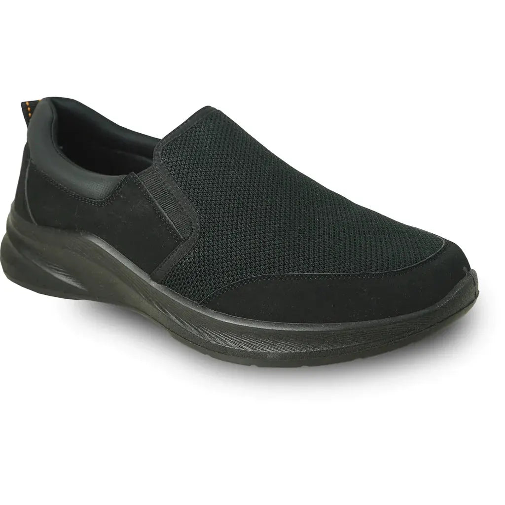 VANGELO Men Slip Resistant Shoe JIMMY-2 Black by Tux-USA