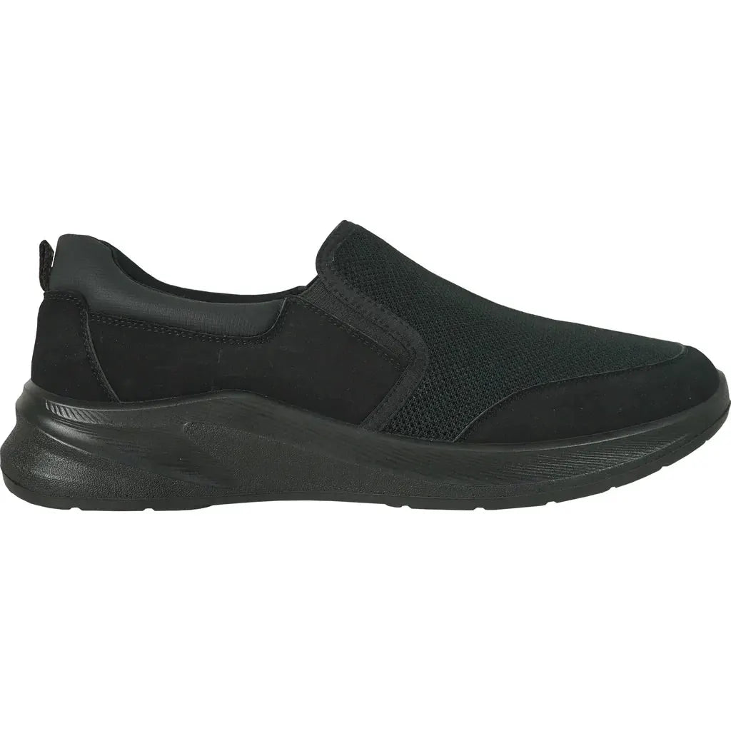 VANGELO Men Slip Resistant Shoe JIMMY-2 Black by Tux-USA