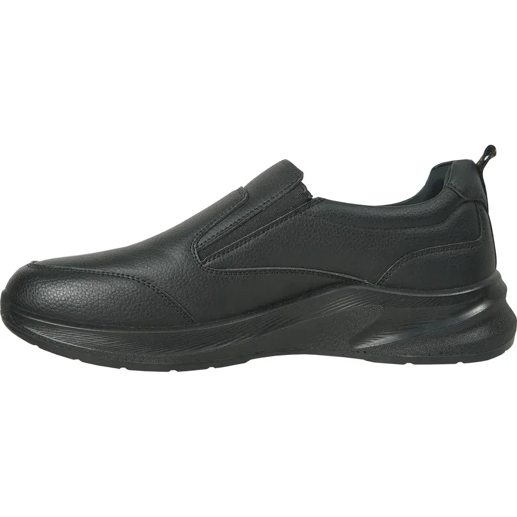 VANGELO Men Slip Resistant Shoe JIMMY-3 Black by Tux-USA