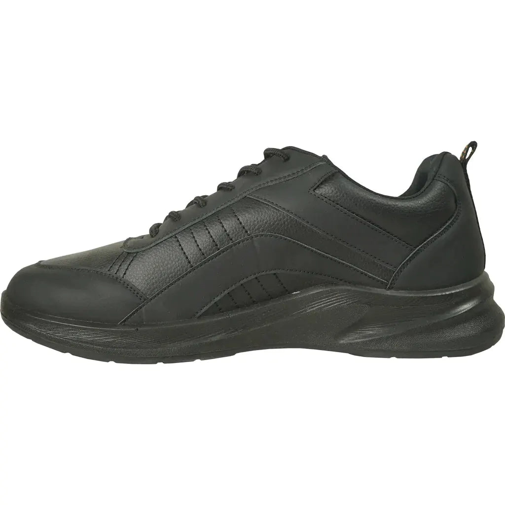 VANGELO Men Slip Resistant Shoe JIMMY-4 Black by Tux-USA