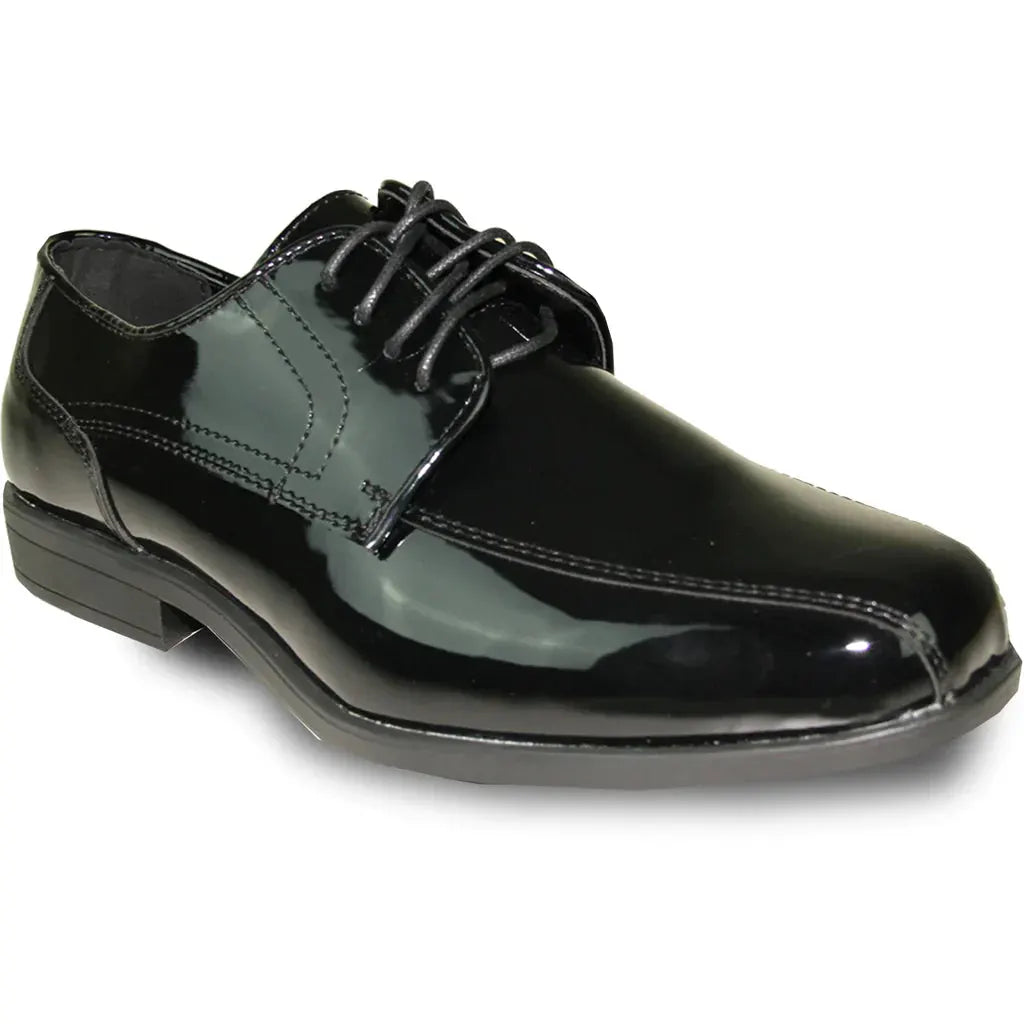 JEAN YVES Men Dress Shoe JY02 Oxford Formal Tuxedo for Prom & Wedding Shoe Black Patent by Tux-USA