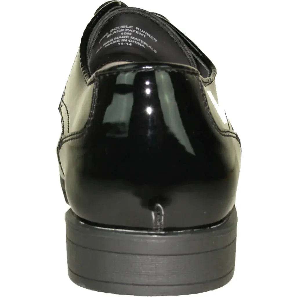 JEAN YVES Men Dress Shoe JY02 Oxford Formal Tuxedo for Prom & Wedding Shoe Black Patent by Tux-USA