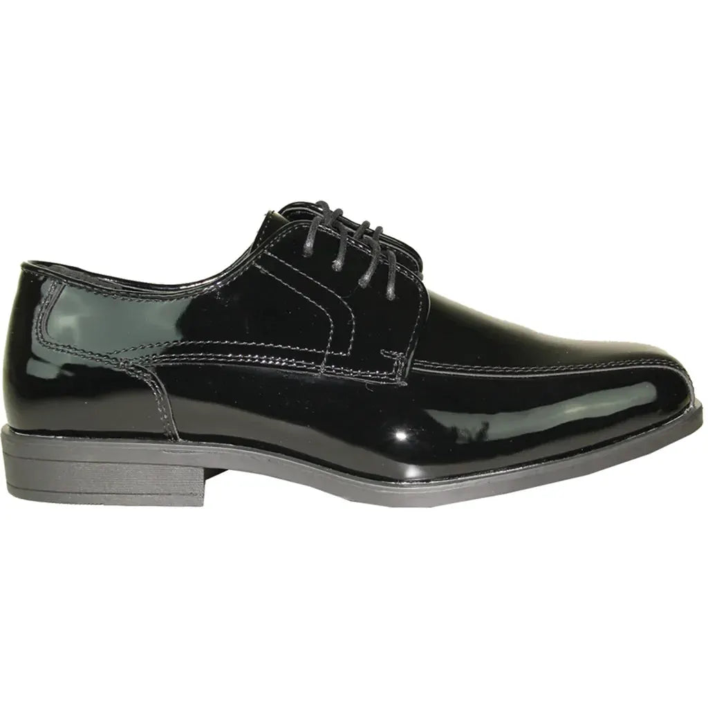 JEAN YVES Men Dress Shoe JY02 Oxford Formal Tuxedo for Prom & Wedding Shoe Black Patent by Tux-USA