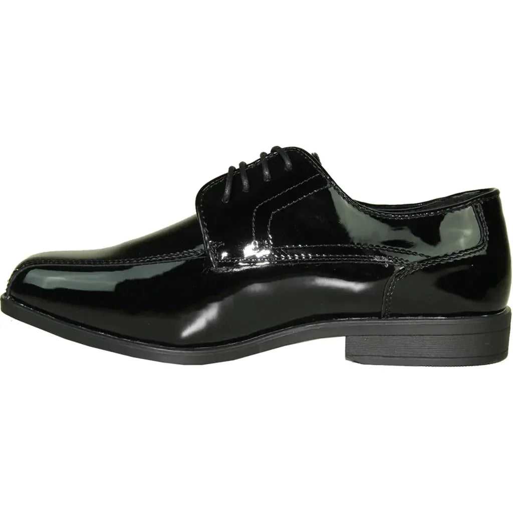 JEAN YVES Men Dress Shoe JY02 Oxford Formal Tuxedo for Prom & Wedding Shoe Black Patent by Tux-USA
