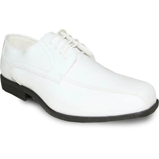 JEAN YVES Men Dress Shoe JY02 Oxford Formal Tuxedo for Prom & Wedding Shoe White Patent by Tux-USA