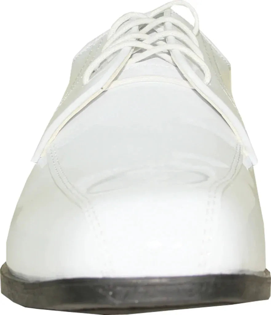 JEAN YVES Men Dress Shoe JY02 Oxford Formal Tuxedo for Prom & Wedding Shoe White Patent by Tux-USA