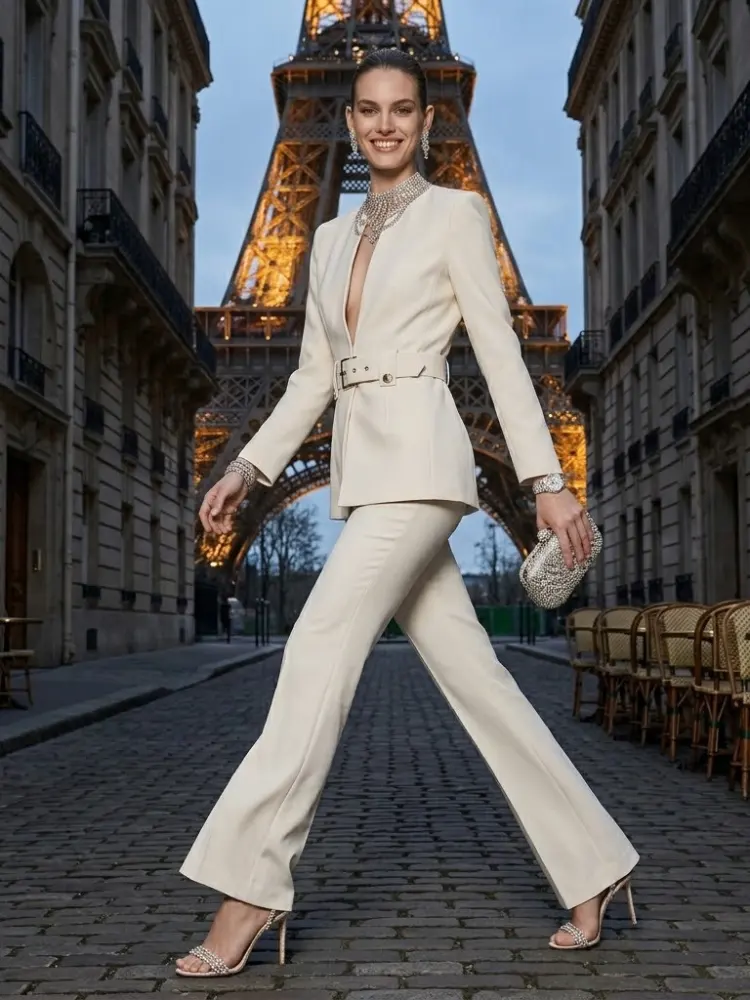 Jacket & Pants Set Women's AVENUE VICTOR HUGO New Collection PARIS LE MARAIS BYMANYC ® New York by BYMANYC ® New York