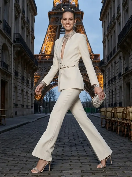 Jacket & Pants Set Women's AVENUE VICTOR HUGO New Collection PARIS LE MARAIS BYMANYC ® New York by BYMANYC ® New York