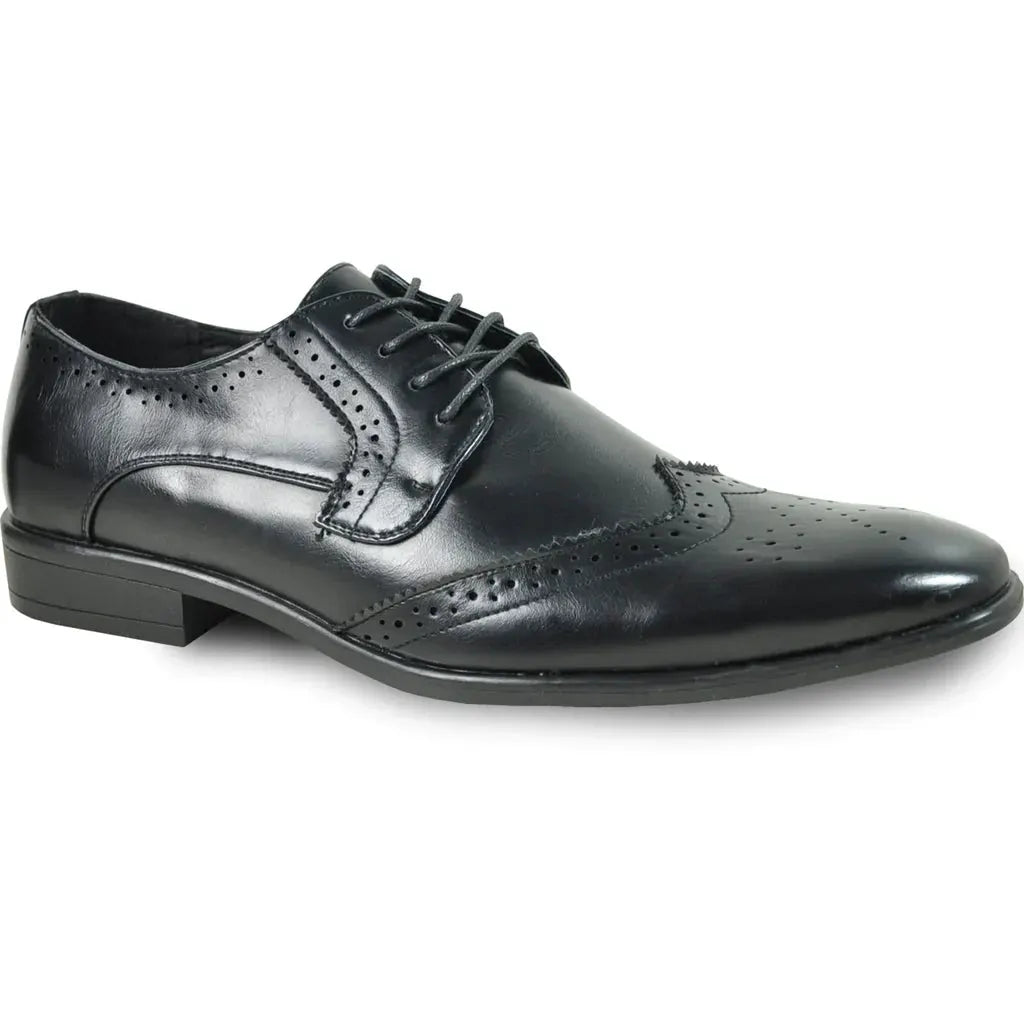 BRAVO Men Dress Shoe KING-2 Wingtip Oxford Shoe by Tux-USA