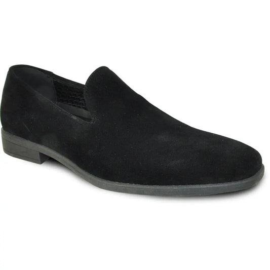 Tuxedo Shoes Slip-On Black Suede Formal Dress Shoes for Evening Wear by Tux-USA