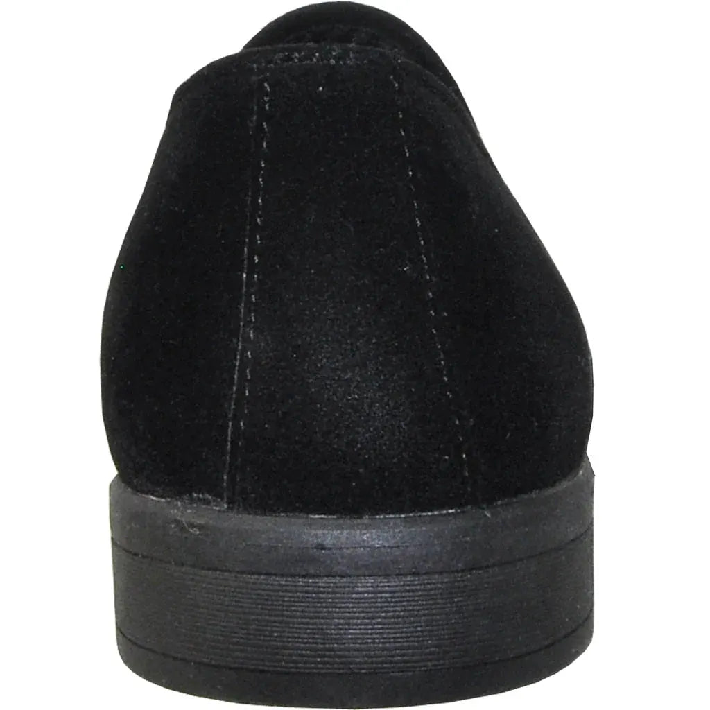 Tuxedo Shoes Slip-On Black Suede Formal Dress Shoes for Evening Wear by Tux-USA