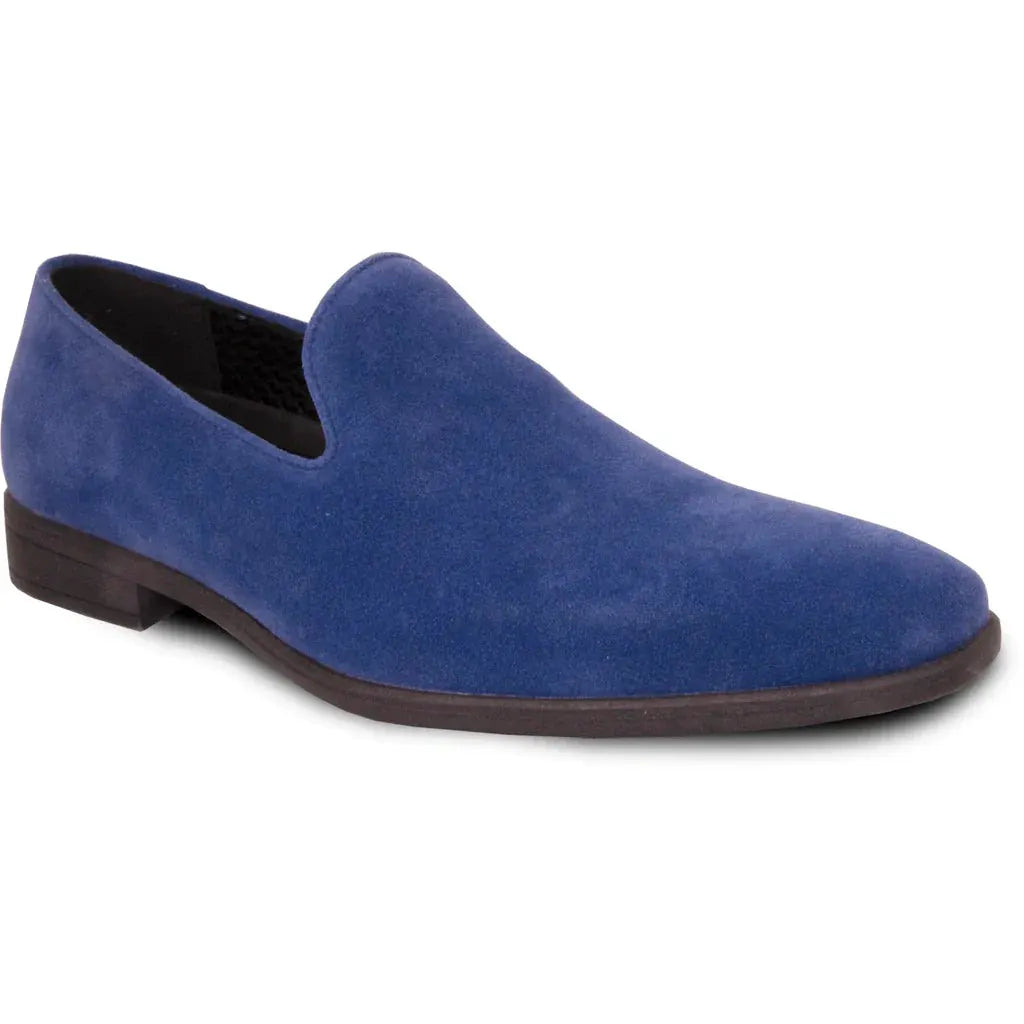 "Chelsea" Blue Suede Tuxedo Shoes by Tux-USA