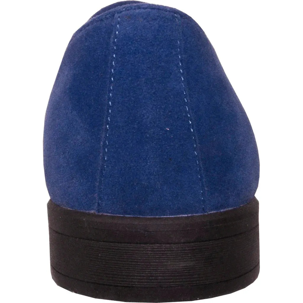 "Chelsea" Blue Suede Tuxedo Shoes by Tux-USA