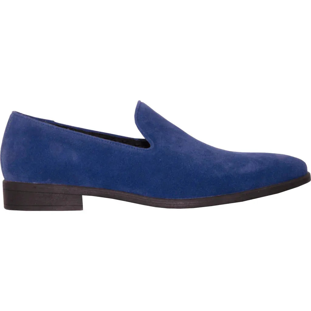 "Chelsea" Blue Suede Tuxedo Shoes by Tux-USA