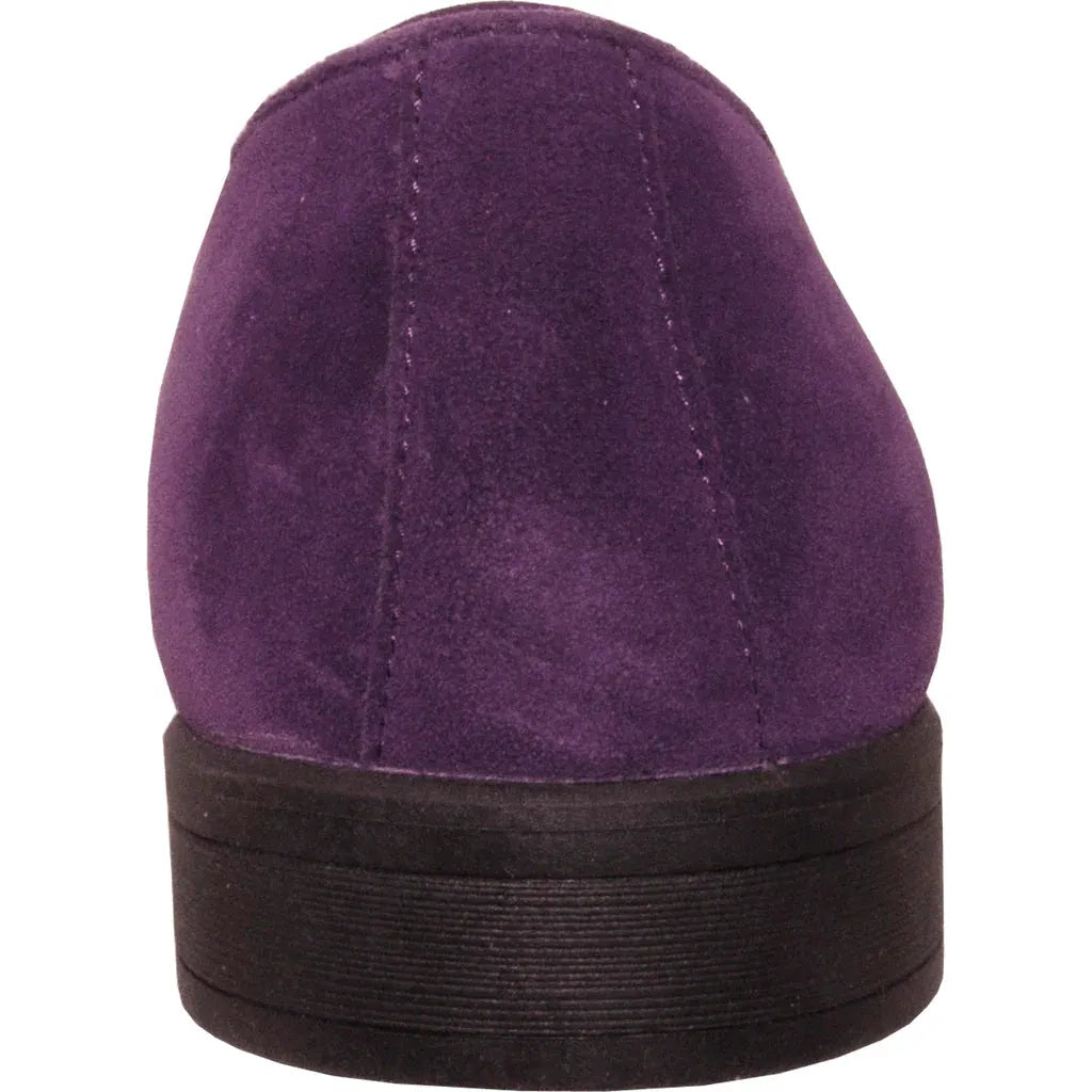 "Chelsea" Purple Suede Tuxedo Shoes by Tux-USA