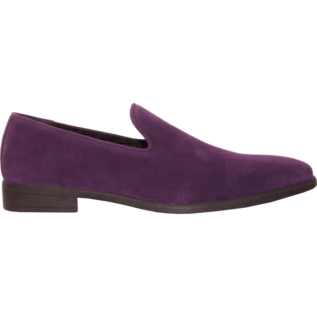 "Chelsea" Purple Suede Tuxedo Shoes by Tux-USA
