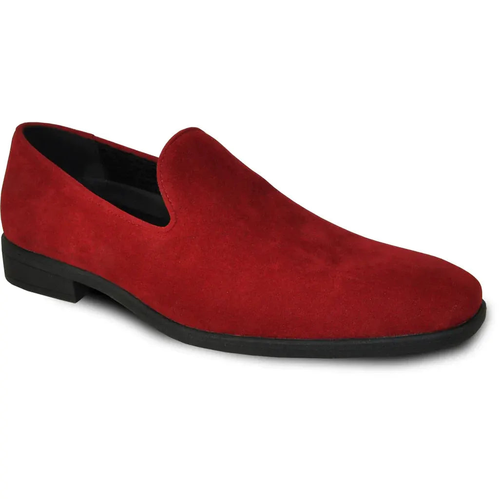"Chelsea" Red Suede Tuxedo Shoes by Tux-USA
