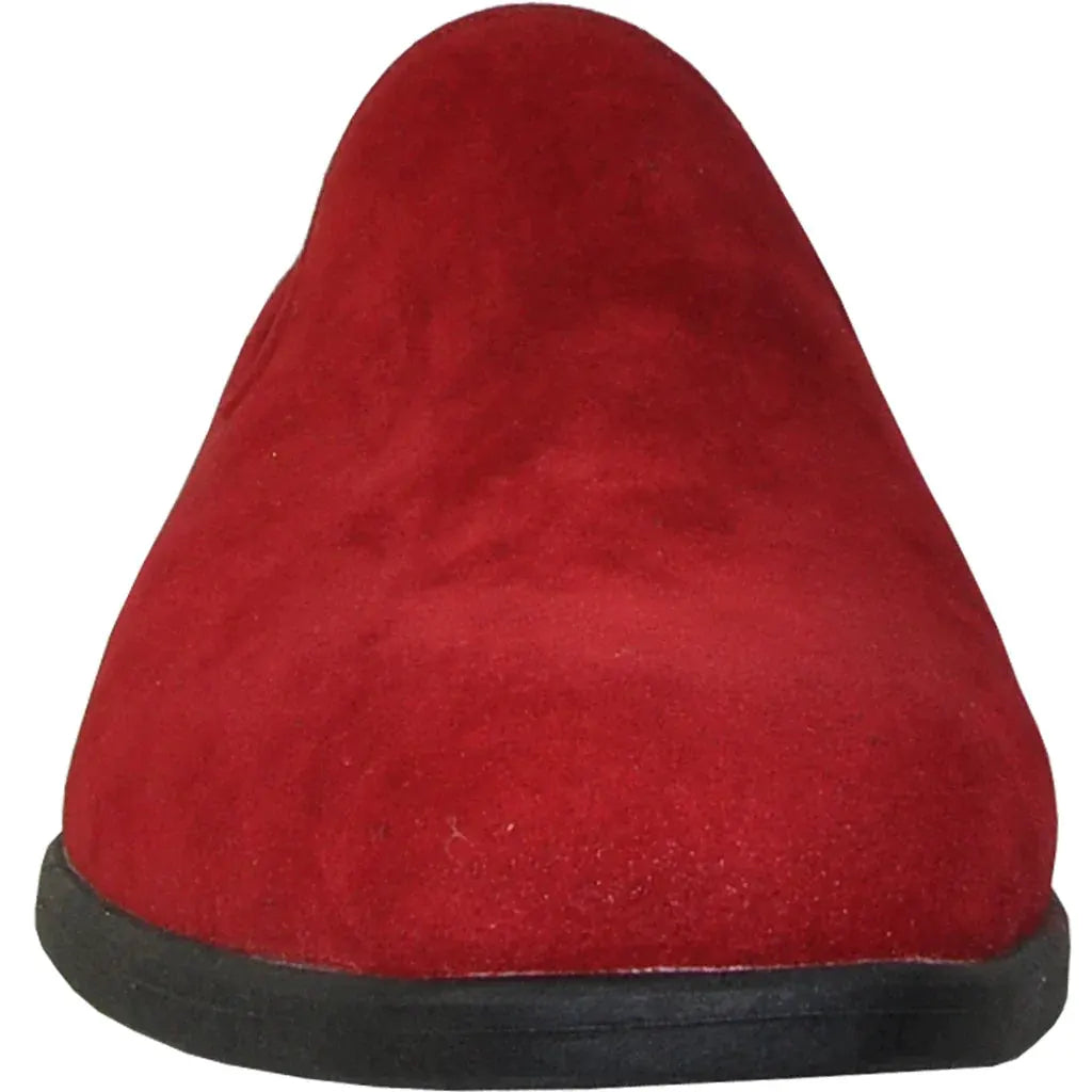 "Chelsea" Red Suede Tuxedo Shoes by Tux-USA