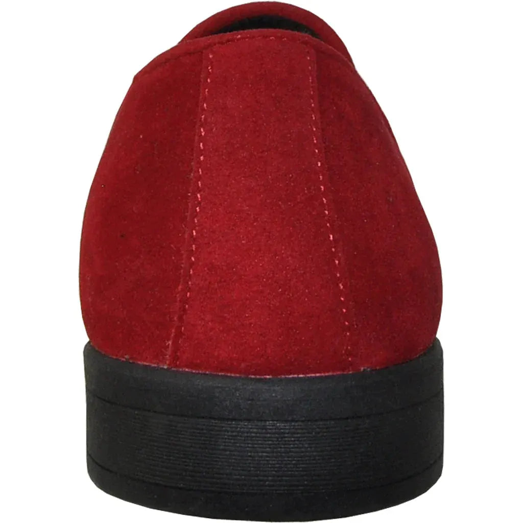 "Chelsea" Red Suede Tuxedo Shoes by Tux-USA