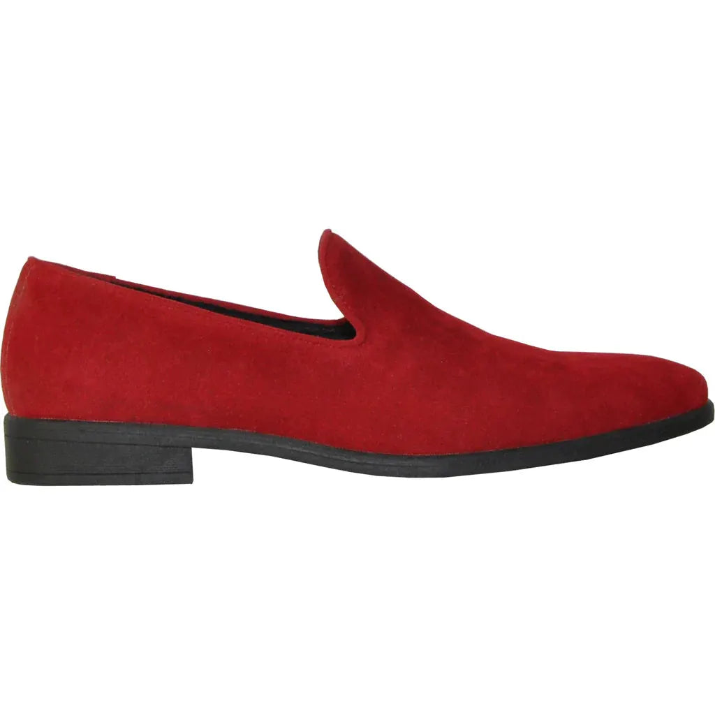 "Chelsea" Red Suede Tuxedo Shoes by Tux-USA