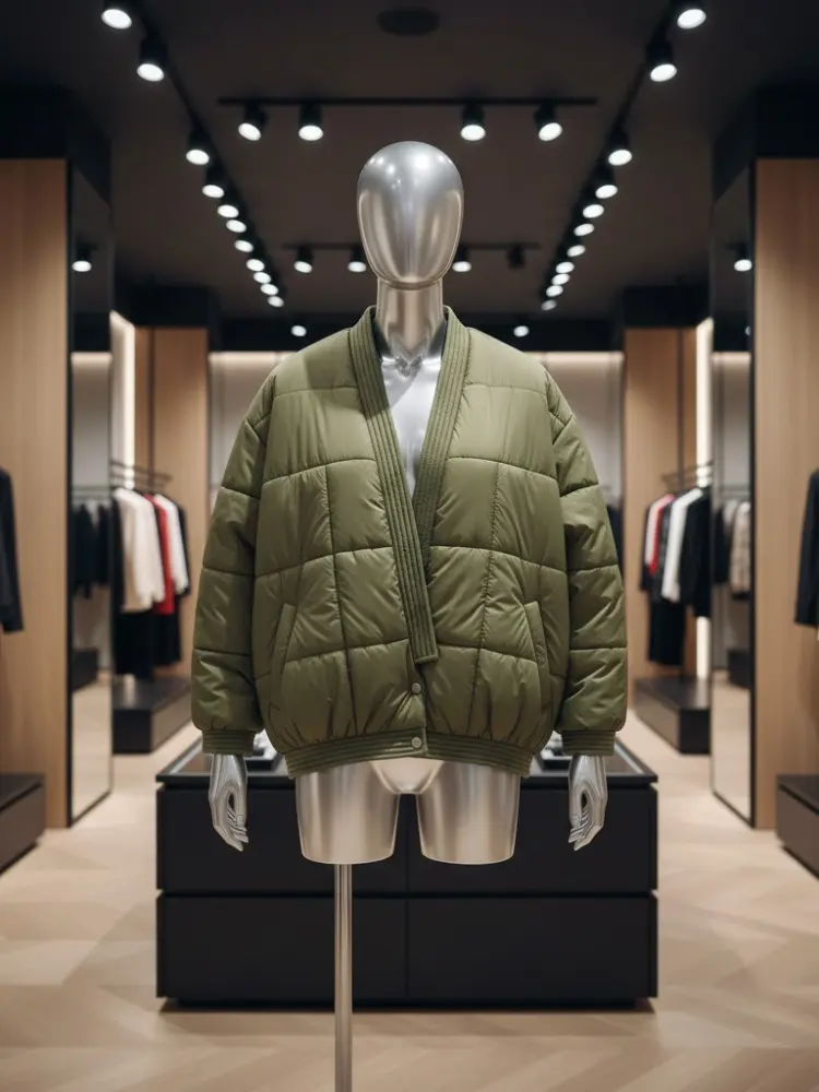 Kaki Zen Puffer Bomber • SOHO New Collection BYMANYC ® New York by BYMANYC ® New York