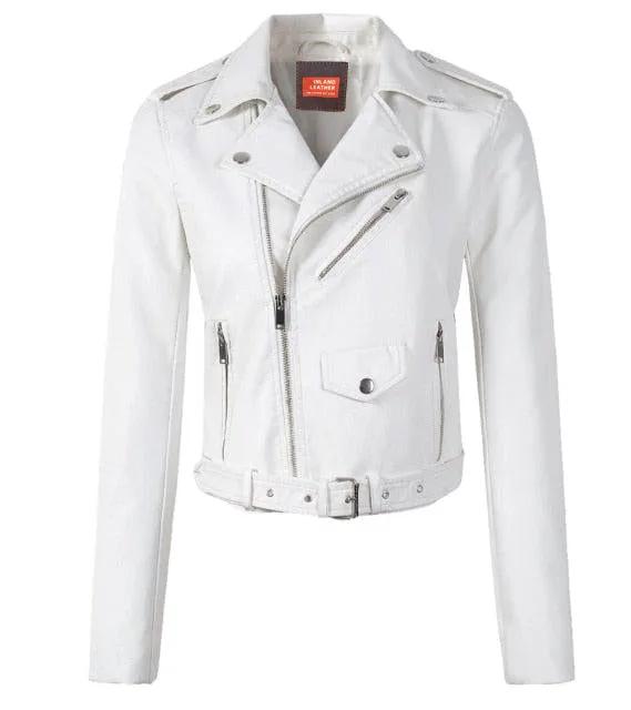 Katherine Women's Motorcycle Genuine Leather Jacket by Inland Leather Co