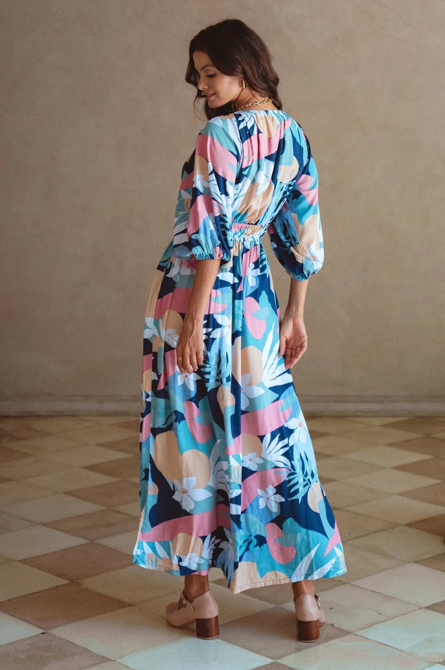 Kezas Rayon Maxi Dress by ELF