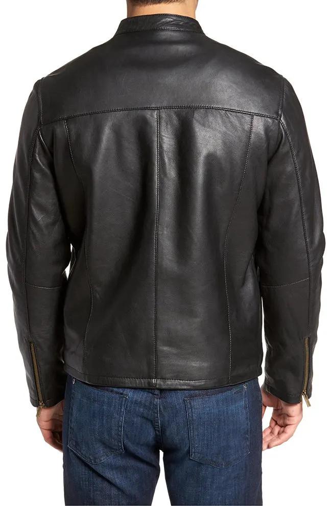 Killian Mens Sheep Leather Jacket Big and Tall - Clearance by Inland Leather Co.