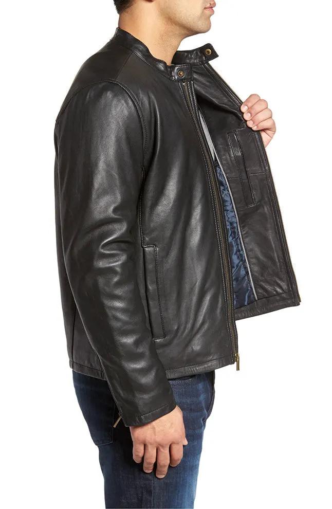 Killian Mens Sheep Leather Jacket Big and Tall - Clearance by Inland Leather Co.