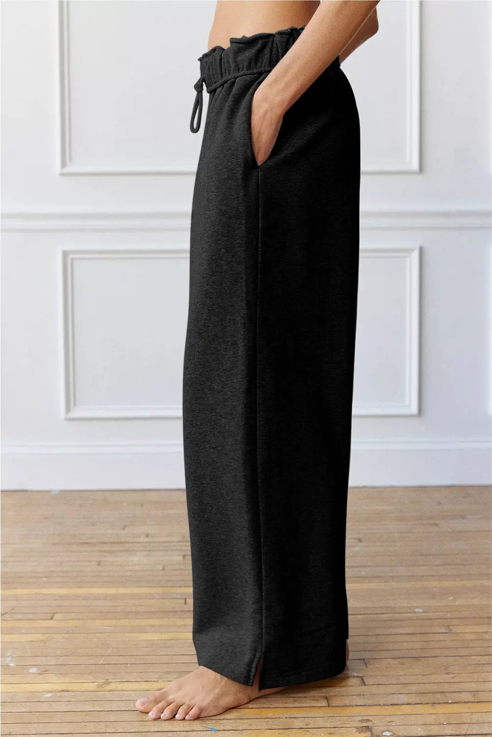 Greta Elastic High Waist Drawstring Sweatpants by Partner Label