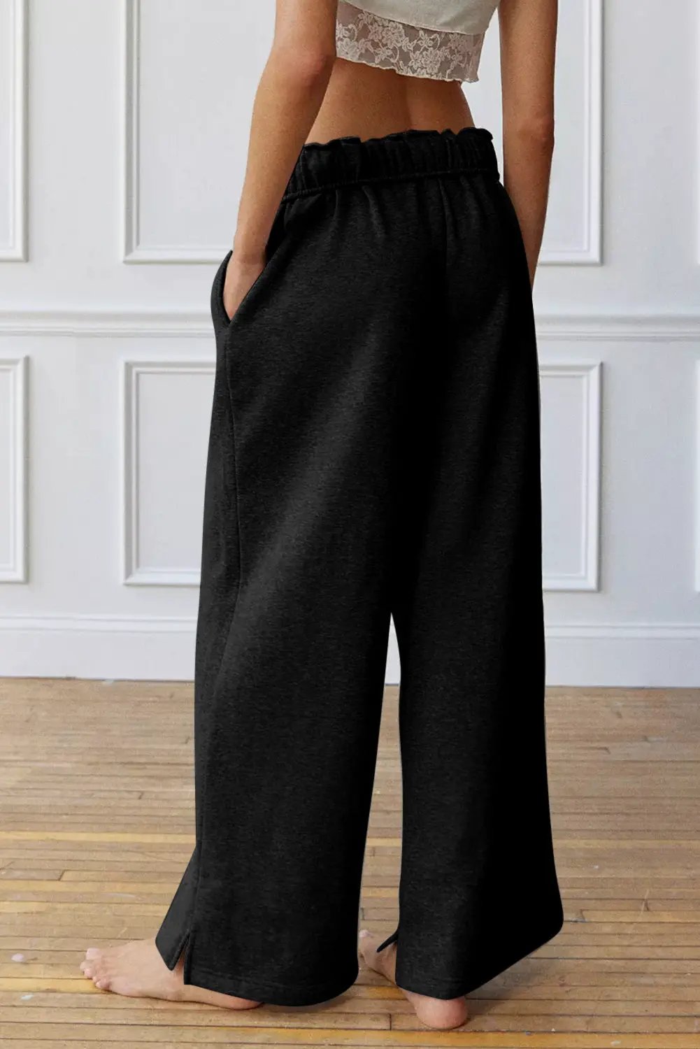 Greta Elastic High Waist Drawstring Sweatpants by Partner Label