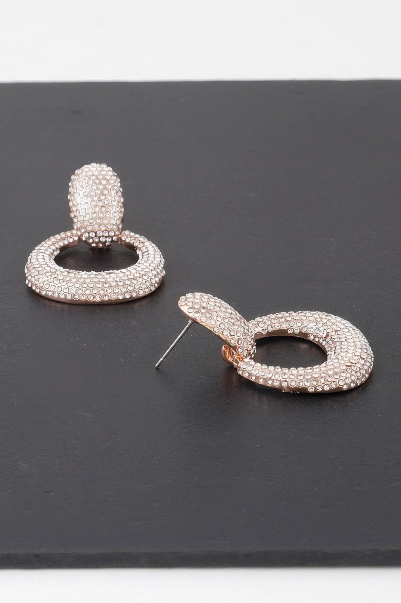 LINCOLN CENTER Bejeweled Hoop Drop Earrings: NYFW BYMANYC ® New York by BYMANYC ® New York