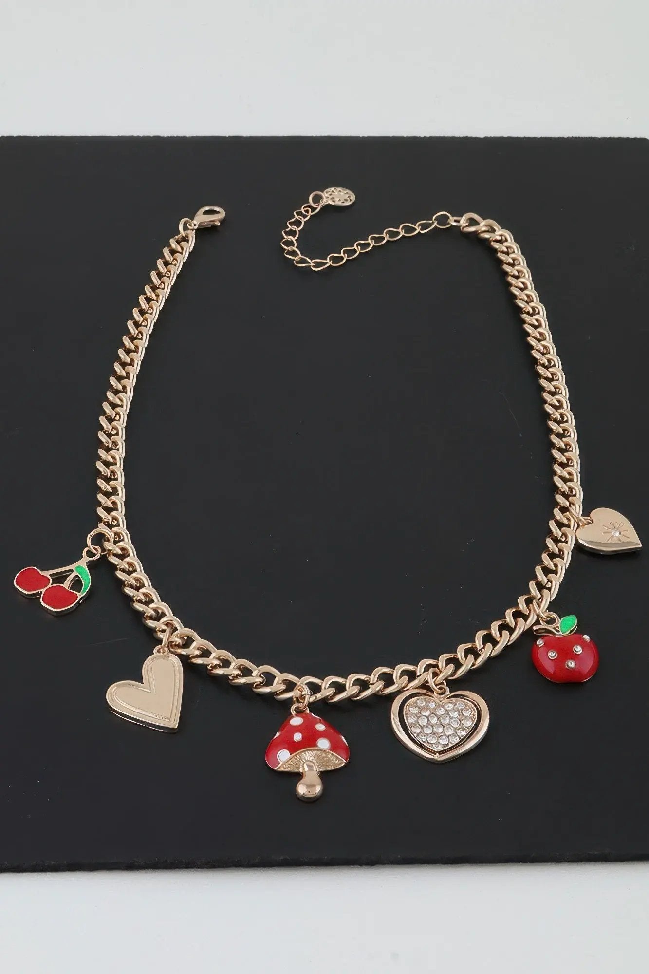 LITTLE ITALY Sweet Charms Chain Necklace: NYFW BYMANYC ® New York by BYMANYC ® New York