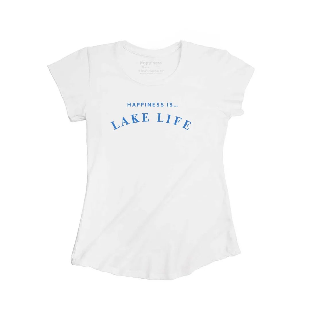 Women's Lake Life Bamboo T-Shirt, White by Lake Life Collection