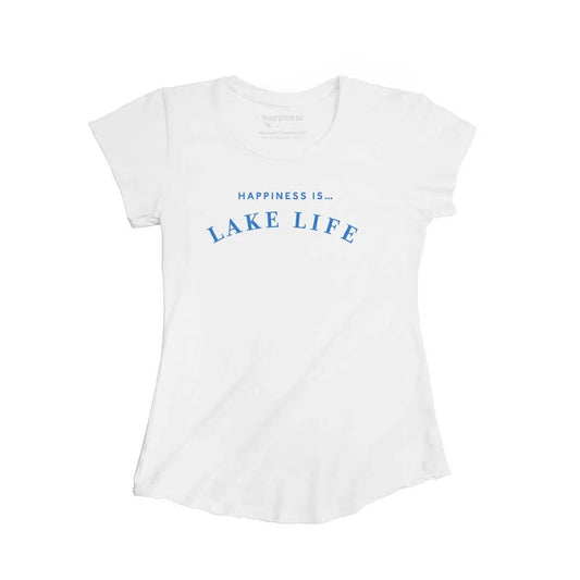 Women's Lake Life Bamboo T-Shirt, White by Lake Life Collection