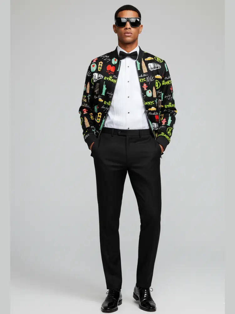 Limited Edition Jacket Manhattan Mosaic Nocturne – BYMANYC ® New York by BYMANYC ® New York