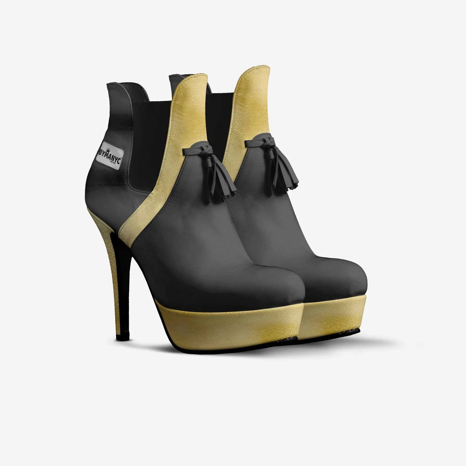 Limited Edition Vegan Over-the-Knee Boots BYMANYC® New York Skyline Black by BYMANYC ® New York