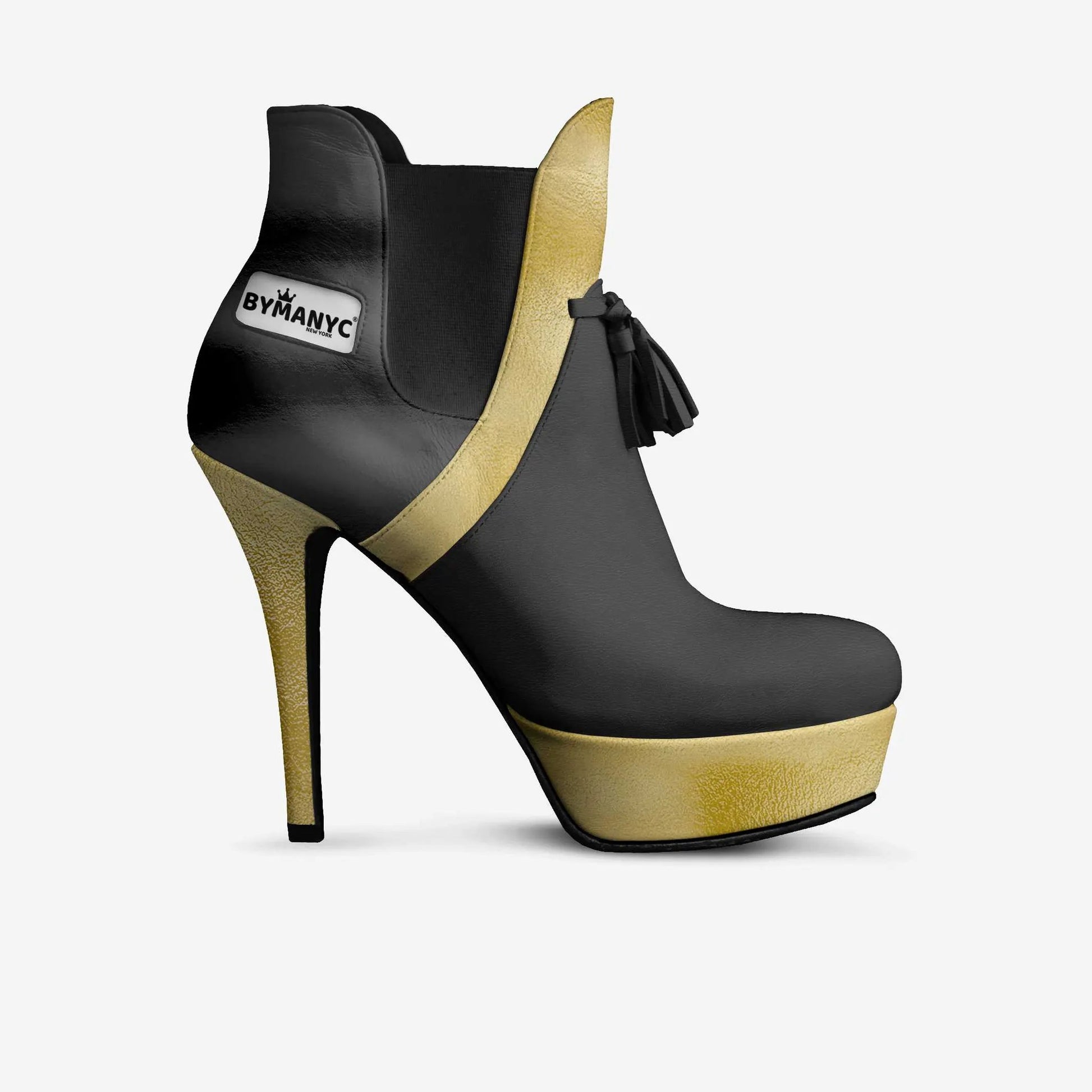 Limited Edition Vegan Over-the-Knee Boots BYMANYC® New York Skyline Black by BYMANYC ® New York
