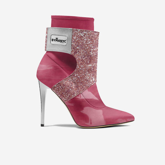 Limited Edition Vegan Stiletto Boots BYMANYC ® New York Futurista Black by BYMANYC ® New York
