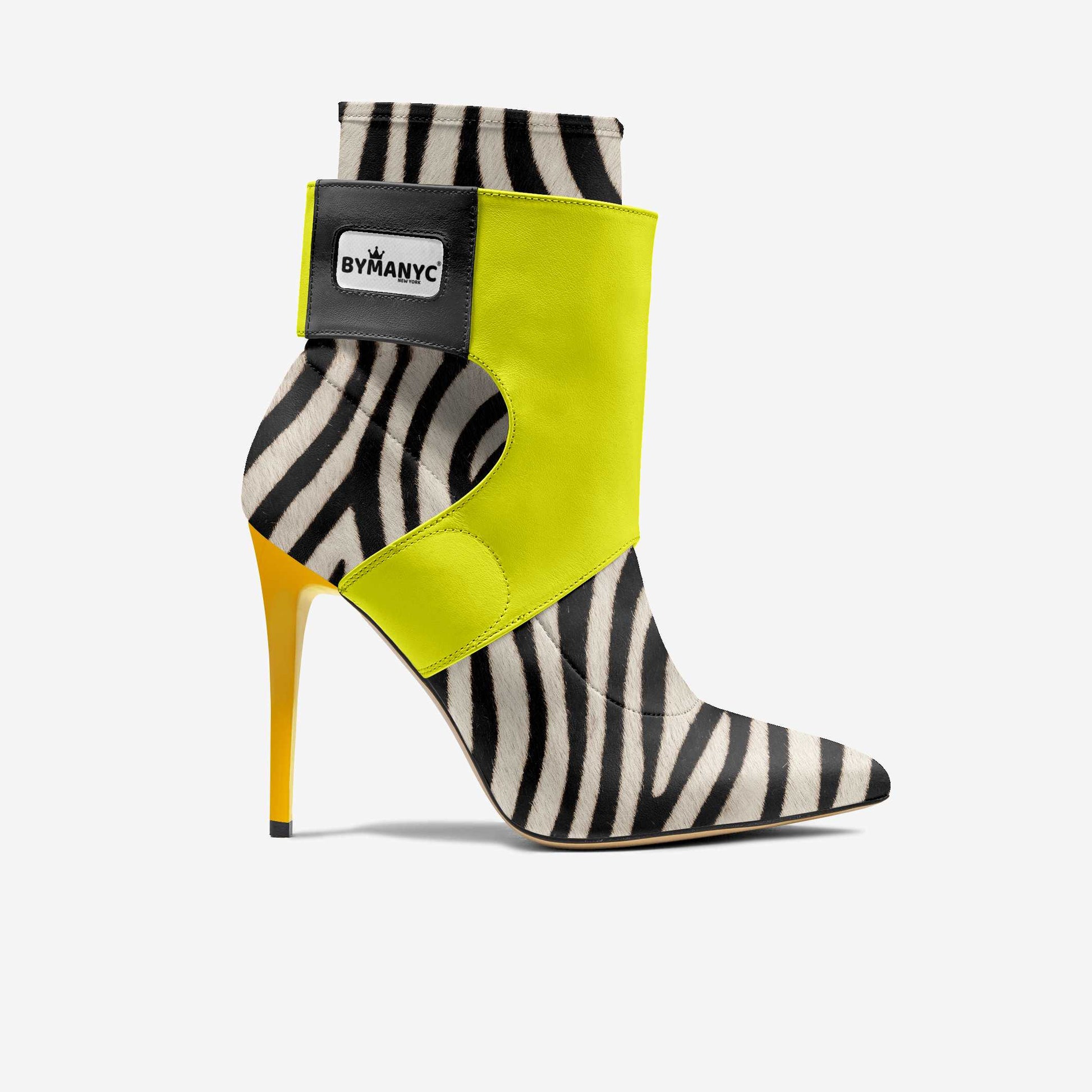 Limited Edition Vegan Stiletto Boots BYMANYC ® New York Futurista Noir by BYMANYC ® New York