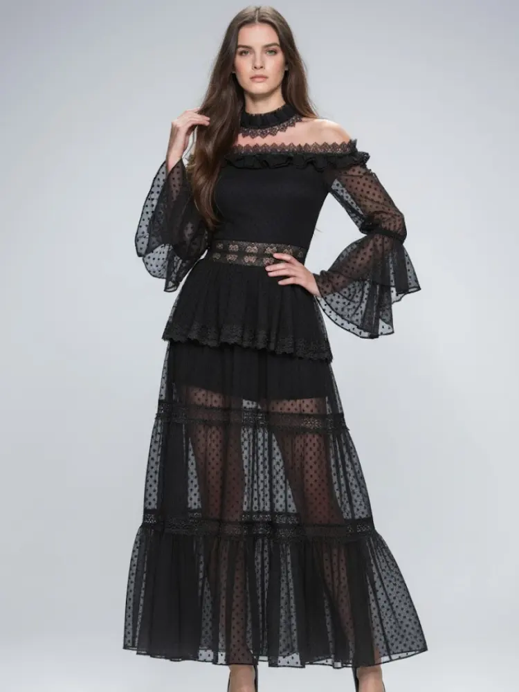 Long Black Party Dress MEATPACKING: Prêt-à-Porter Line BYMANYC ® New York by BYMANYC ® New York