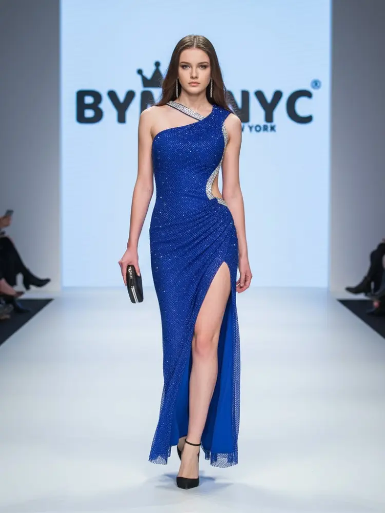 Long Cobalt Blue Evening Dress FINANCIAL DISTRICT: Prêt-à-Porter Line BYMANYC ® New York by BYMANYC ® New York