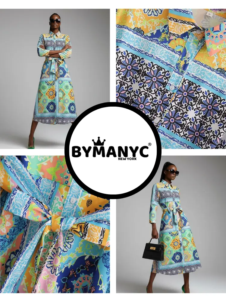 Long NOLITA Floral Print Dress Prêt-à-Porter BYMANYC ® New York by BYMANYC ® New York