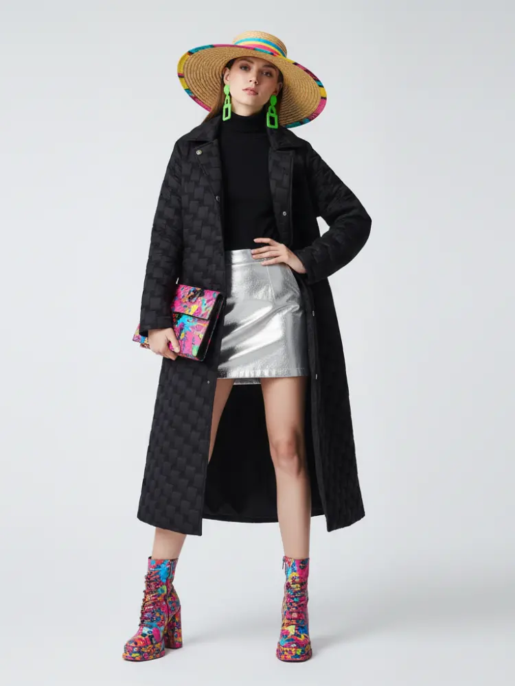 Long Quilted Puffer Coat FIFTH AVENUE BYMANYC ® New York by BYMANYC ® New York