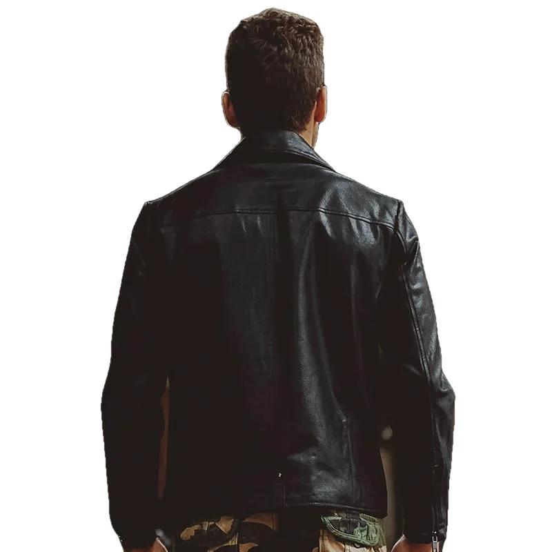 Leonard Men's Leather Motorcycle Jacket by Inland Leather Co.