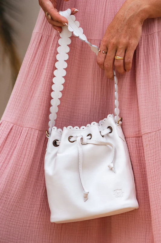 Luisa Scalloped Bucket Bag by ELF